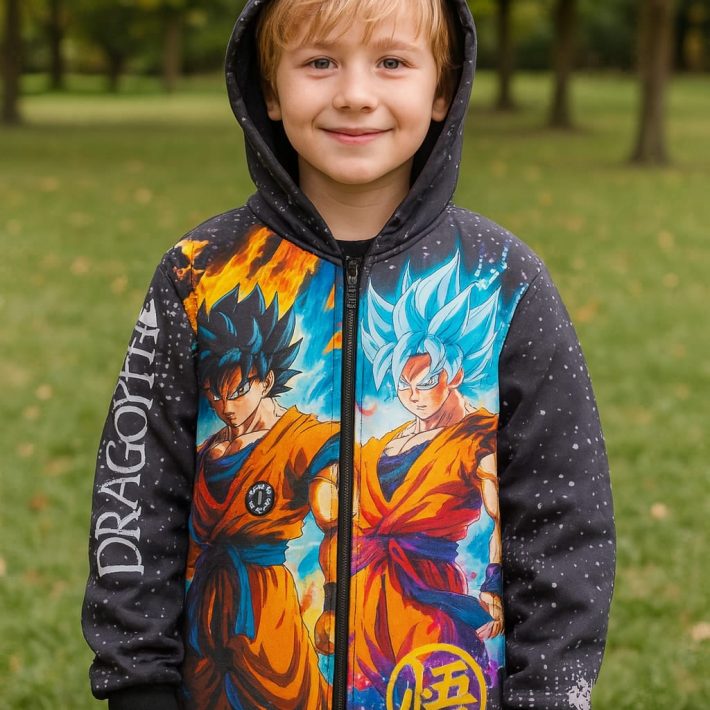 Chaqueta Impermeable Dragon ball Z